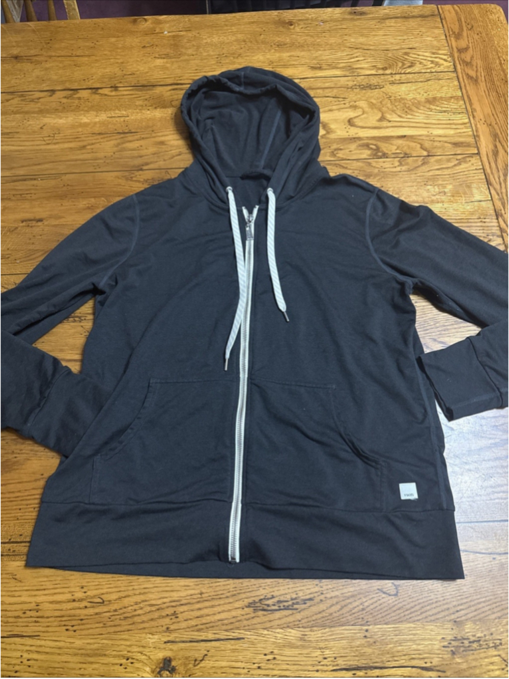 Vuori Performance Hoodie Black Heather Lg. Womens Q13 - Picture 2 of 8